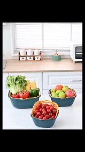 Sét 6 Món 3 Rổ 3 Chậu Xếp Gọn Đa Năng