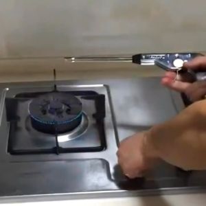 Outdoor Kitchen Stove Lighter Flameless Extra Long Lighter Windproof Safety Pulse Ignition For Outdoor Barbecue Tool