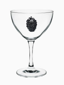 SoftServe Highball Glass Printed Wine Glasses European Style Vintage Soft Lines Fruits Glasses Glasses for Red Wine