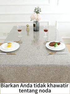 2.5mm Taplak Meja Makan Antimikroba hingga 99% Taplak Meja Transparan Bahan Mika Plastik Taplak Meja Makan Plastik Anti Air