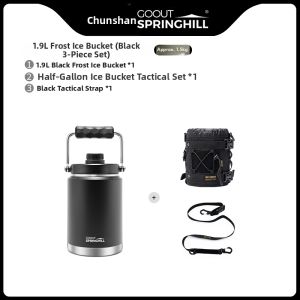 goout springhill | Outdoor Large Capacity Insulated Stainless Steel Ice Bucket