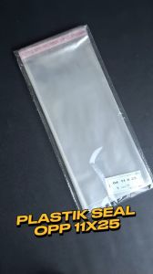 Plastik Seal OPP 11x25 (100 lembar) / Plastik Seal 11 x 25 Bening Lem Rekat Roti Undangan