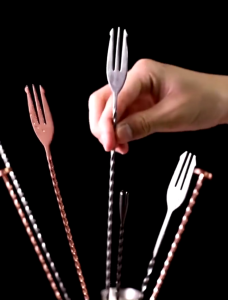 2-in-1 Stainless Steel Stirrer Spoon 26cm/32cm Bar Spoon Food Grade Milk Tea Coffee Cocktail Mixing Tool Dual-Head Stirer