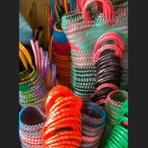 Tas anyaman Plastik / Tas Kaca JUMBO / Tas anyaman kaca /tas kaca modern /tas belanja sayuran murah