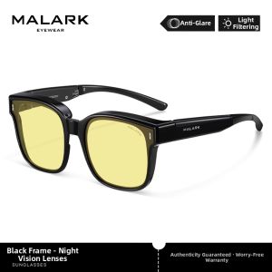 MALARK | Foldable Cat-eye Clip-on Sunglasses