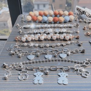 Giày nữ chuỗi makaron Dễ Thương Dây chuyền thời trang Croc jibitz DIY cô gái giày trang trí