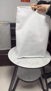 Foldable laundry basket lightweight and portable for household use fabric dirty clothes basket