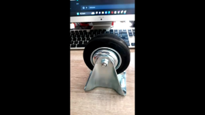 Roda troli troly Karet Mati 4"inch Caster kastor 4 inch 1 set 4 pcs