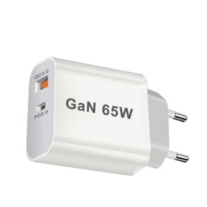 Sạc Nhanh 65W Hai Cổng Với Type-C PD25W QC3.0 USB-A & USB-C Bộ Sạc Điện Thoại Thông Minh Cho Mỹ EU Úc Anh