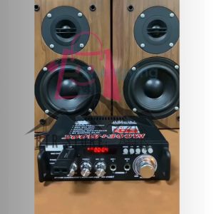 COD TaffSTUDIO Amplifier Power 600 watt Full Bass Subwoofer Bluetooth FM Karoke Lengkap AV-298BT