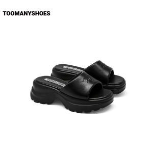 Toomanyshoes | Platform Heel Flip Flops