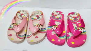 GRACE | Unicorn Kids Girls Slippers Anti-Slip PVC Soft & Comfy Flip Flops Size 31-35