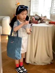 Terbaru Dress Nyatu Anak Perempuan Garis-Garis