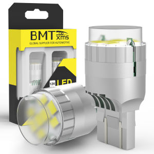BMTxms 2PCS Super White P21W W21/5W P21/5W P27/5W LED Reverse DRL Lights 8SMD BA15S 7440 7443 W21W 1157 BAY15D 3157 Backup Bulbs
