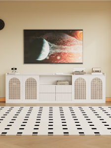 Rattan Doors TV Stand & Coffee Table Combination