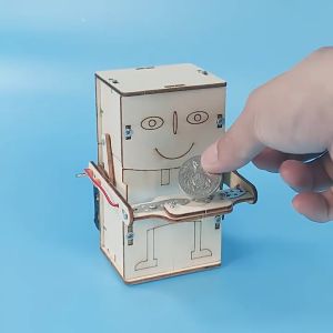 Robot Penelan Duit Siling Coin Eater Robot 吃硬币机器人 Science Engineering Education Toys STEM Experiment Kit DIY