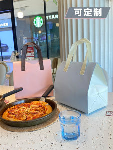 Handheld Aluminum Foil Non-woven Fabric Insulated Cooling Food Packaging Bag for Takeaway Barbecue Beverages And Snacks