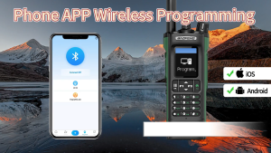 HT BF UV32 Walkie Talkie Radio Handy Talky Walky FM radio pita ganda Long distance 50KM Built-in GPS and Bluetooth APP programming