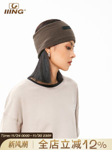 ผ้าพันคอป้องกันเหงื่อสำหรับวิ่งออกกำลังกายแบบยืดหยุ่นสำหรับผู้หญิง ผ้าคลุมศีรษะถักแบบอเนกประสงค์สำหรับการเดินทางไปกลางแจ้งในฤดูใบไม้ร่วง