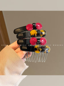 WENZHU | Elegant Acetate Vintage Colorful Bow Hair Comb