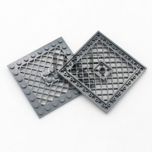 10pcs Moc 4151 Building Blocks Plate Modified 8x8 Lattice with Hole in Center DIY Bricks Compatible with Architecture Toys