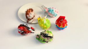 NEW TOYS: Gantungan Kunci Granat & Mainan Popit Granat Squishy