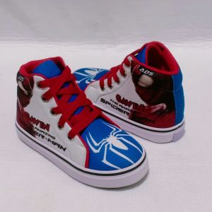 sepatu anak karakter Spiderman gratis cetak nama & foto