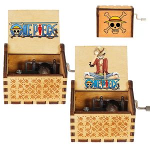 Antique Wooden Carved Hand Crank Music Box FilmTheme Music Box Birthday Christmas Gift Music Room Hotel Decor