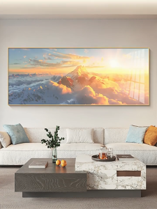 Horizontal mural decorative painting Living room mural decor Office wall decoration Interior wall decor design for wall