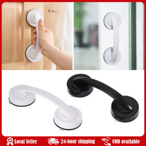 Anti-slip Handrail No Drilling Shower Handle Offers Safe Grip with Suction Cup Safety Grab in Bathroom Bathtub Glass Door
