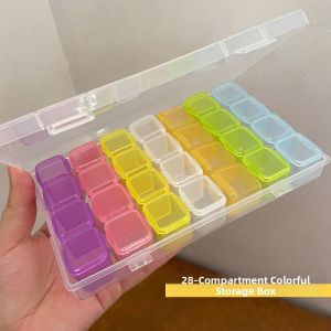 Transparent Grid Anti-Oxidation Jewelry Storage Box Womens Necklace Earring Ring Jewelry Box New 2026 Fashion Jewelry Case