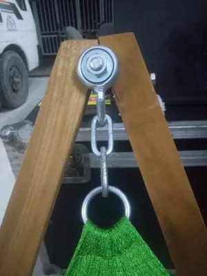 KHUNG GIÁ VÕNG GỖ CÂY SAO tặng kèm móc sắt hoặc móc bạc đạn