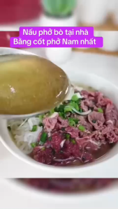 (Combo 10 túi )Nước cốt phở Bò và Phở  Gà Nam Nhất 140g - Thanh Ngọt thơm chuẩn vị phở Hà Nội Cam kết không chất  bảo quản - tốt và tiện lợi cho mọi gia đình  nhà hàng hay mở tiệm phở !