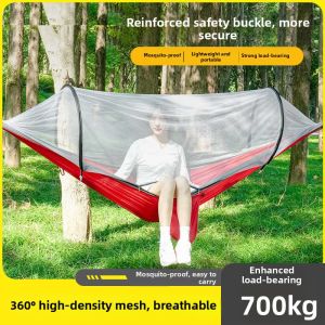 QIZHOU | Anti-Tip Mosquito Net Hammock Double Use