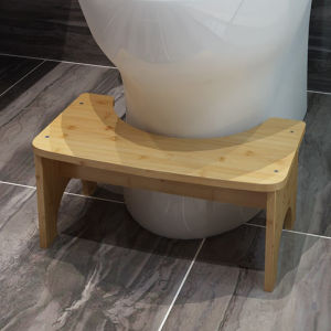 Wood Squatty Potty Toilet Stool Anti-slip Sturdy Toilet Foot Stool Bathroom Portable Pregnant Woman Children Adult Old People