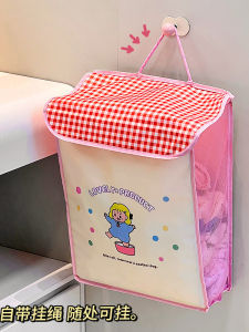 Foldable Hanging Laundry Basket Cute Fabric Bathroom Dirty Clothes Waterproof Home Use Storage Basket No Brand China Made