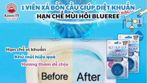 1 VIÊN XẢ BỒN CẦU GIÚP DIỆT KHUẨN HẠN CHẾ MÙI HÔI BLUEREE (50GR)