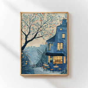 BILIBILI | Paris Cafe Jigsaw Puzzle 500/1000/1200/2000PCS Paper Puzzle Dreamy French Scene Relaxing Game Home Decor Gift Frameless