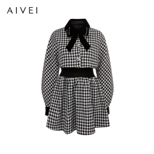 AIVEI | Plaid Business Casual Dress Suit Outfit