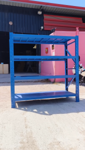 ชั้นเหล็ก ขนาด 150x150x60 ซม. ชั้นวางของ ชั้นวางสินค้า รับน้ำหนักได้ 200Kg.ต่อชั้น ประกอบง่าย (ไม่ใช้น็อต)