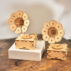 Childrens science and education experiment models DIY phonograph music box hand-assembled toys for children DIY gifts