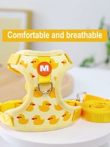 Cat Harness Leash pet cat Mesh Collar Leash Strap Complete Set Pet Adjustable Leash Belt Traction