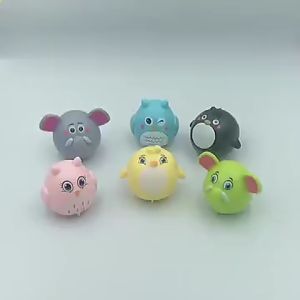 Satu Keluarga Mainan Mobil Mini Kartun M317: Mainan Anak Mobil Mobilan Pullback Karakter Hewan Lucu