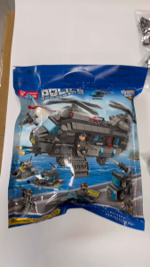 City Set SWAT Helicopter Police Building Blocks Toys with Minifigure Educational Toys for Kids Boys Gift