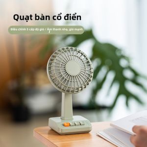 YIYUE | Quạt Để Bàn Phong Cách Retro cho Văn Phòng tại Nhà