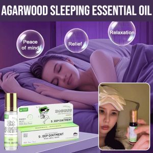 Agarwood Sleeping Essential Oil Herbal Sleep Balm Aid Aromatherapy Mens Women Massage Ball Type Natural Ingredients