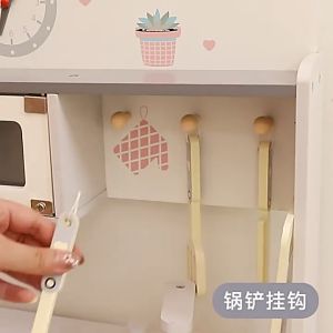 Wooden Kitchen Playset Full Big Cooking Set Kids Pretend Play Cooking Toy Mainan Dapur