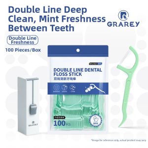 Ultra Thin Mint Flavored Double Thread Disposable Dental Picks GRAREY