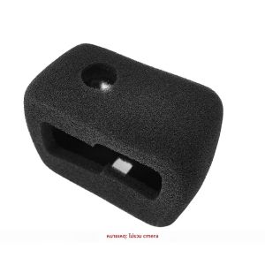 สําหรับ GoPro Hero 13 12 11 10 กระจกลมโฟมฟองน้ําลดเสียงรบกวนสีดํา Windproof สําหรับ GoPro 10 9 อุปกรณ์เสริมสีดํา