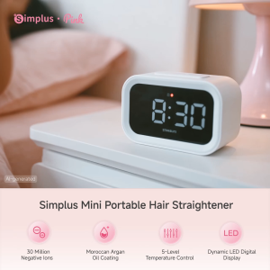 【NEW】 Simplus Mini Portable Ultra-Light Hair Straightener丨15s Ultra-Fast Preheat丨Pocket Stylist ZFBA013